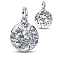 thumbnail image 2 of 925 Sterling Silver Plum Blossom Moon Star Dangle Charm for Bracelet Charms Bangle Pendant Jewelry, 2 of 5