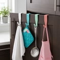 thumbnail image 5 of 4pcs Over The Door Cabenit Drawer Hooks Carbon Steel Hanger Hook No Drill Cabinet Drawer Organizer Easy to Install Hook for Hanging Stocking Clothes Towels Kitchen Cabinet Bathroom Door, 5 of 7