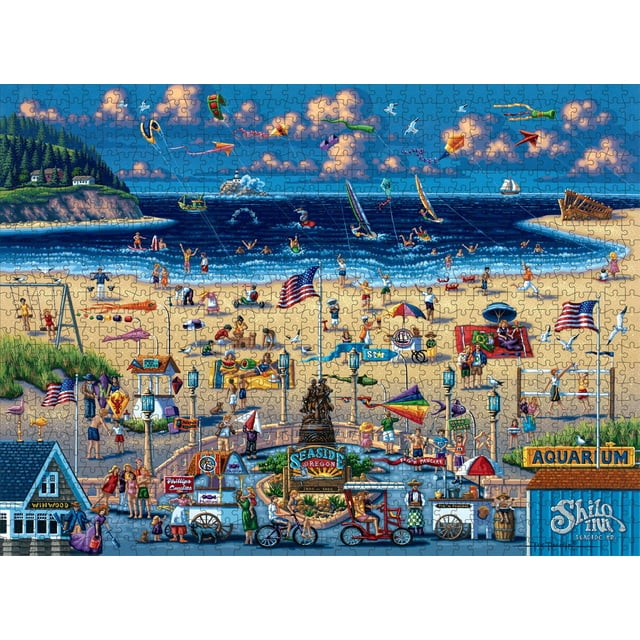 Rompecabezas Buffalo Games Seaside, EE. UU., 1000 piezas