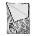 thumbnail image 2 of Futuristic Soft Flannel Fleece Throw Blanket, Technologic Ornaments Abstract Art, Cozy Plush for Indoor and Outdoor Use, 70" x 90", Grey and Pale Grey, by Ambesonne, 2 of 5