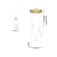 thumbnail image 4 of Gold Chandelier, 4 of 4