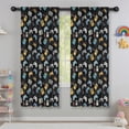thumbnail image 5 of Blackout Kids Curtains,Retro Games Devices Black Pattern Childrens Insulated Curtains Set Of 2,Bedroom Essentials,Toddler Room Decor 42"x63", 5 of 5