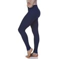 thumbnail image 2 of LMB Lush Moda Leggings for Women with Comfortable Yoga Waistband - Buttery Soft in Many of Colors - fits X-Large to 3X-Large, Evening Blue, 2 of 4