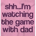 thumbnail image 2 of Shh Im Watching the Game with Dad Romper Boys or Girls Infant Baby Brisco Brands 24M, 2 of 7