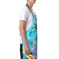 thumbnail image 3 of Lsque Corals and Tropical Fish Waterproof Apron Chef Aprons for Men Heavy Duty Chemical Work Apron Extra Long Grilling Aprons with Adjustable Bib Apron, 3 of 9