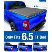Tyger Auto T1 Soft Roll-up Truck Bed Tonneau Cover Compatible with 2007-2013 Toyota Tundra | 6.5' Bed | TG-BC1T9039 | Vinyl