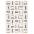 thumbnail image 2 of SAFAVIEH Calico Aylmer Geometric Polyester Shag Area Rug, Ivory/Gold, 5'3" x 7'6", 2 of 8