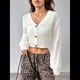 thumbnail image 4 of Suéter Tipo Cárdigan de Punto Suave con Cuello en V y Botones Delanteros de Larga para Mujer S, 4 of 9
