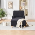 thumbnail image 2 of Modern Mid-Century Indoor Oversized Chaise Lounger Comfort Sleeper Sofa with Soild Wood Legs  , Comfort Sleeper Sofa,  Sofa Bed ,Sleeper Chair, 2 of 18