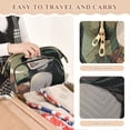 thumbnail image 4 of Wavy Quilted Cosmetic Bag Large-Capacity Travel Toiletry Organizer Includes 9-Piece Portable Travel Bottle Set Vampire Girl, 4 of 6