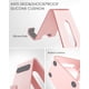 thumbnail image 4 of Soporte para teléfono, soporte de escritorio de aluminio compatible con iPhone 12 Mini, 12 Pro, 11 Pro Max, XS Max XR X Se 8 7 6 6s Plus Huawei, Samsung S10 S9 S8 - Oro rosa, 4 of 4