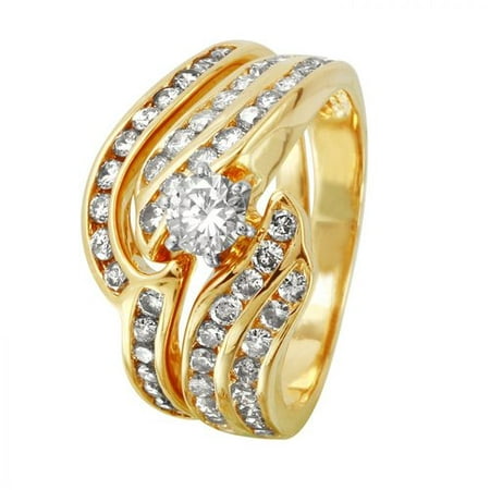 Foreli 1.2CTW Diamond 14K Yellow Gold Ring