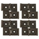 thumbnail image 1 of Bisagras de doble acción Uxcell para pantalla plegable, 4 piezas de bisagras de doble acción de 2.13", bronce rojo, 1 of 7