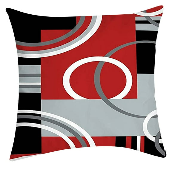 Blue Pillow Covers 18x18 Set of 4 Grey Decorative Throw Pillow Cover for Couch Modern Pillows for Living Room Cushion Bed Outdoor Navy Blue and Gray Home