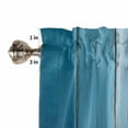 thumbnail image 5 of Blue Brown Ombre Kitchen Valances for Windows 42x12 Inch Kitchen Curtains Valances Rod Pocket Vintage Country Wooden Bathroom Window Valances for Window Treatment Decor, 5 of 6