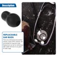 thumbnail image 3 of WORGEOUS 10 piezas de silicona suave y cómodo estetoscopio para auriculares Littmann Earbud almohadillas para auriculares de 6 mm en hospitales y clínicas (3,5 mm), 3 of 9