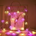 thumbnail image 5 of WILLED Christmas Lights, LED Snowflake String Lights Battery Operated Waterproof Fairy Lights for Bedroom Patio Room Garden Party Home Xmas Decor Indoor Outdoor Christmas Tree Decorations, 2 Pack, 5 of 8