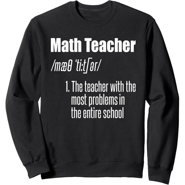 Math Teacher Definition - Sudadera divertida para amantes de las matemáticas