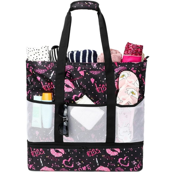 Bolsa de Playa DSIUE Impermeable con Enfriador para Mujeres