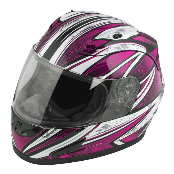 Raider Octane Full Face Motorcycle Helmet DOT Approved - Pink - 2XL