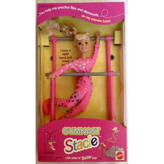 Barbie Gymnast Stacie Doll, Little Sister of Barbie, Bend and Move Body