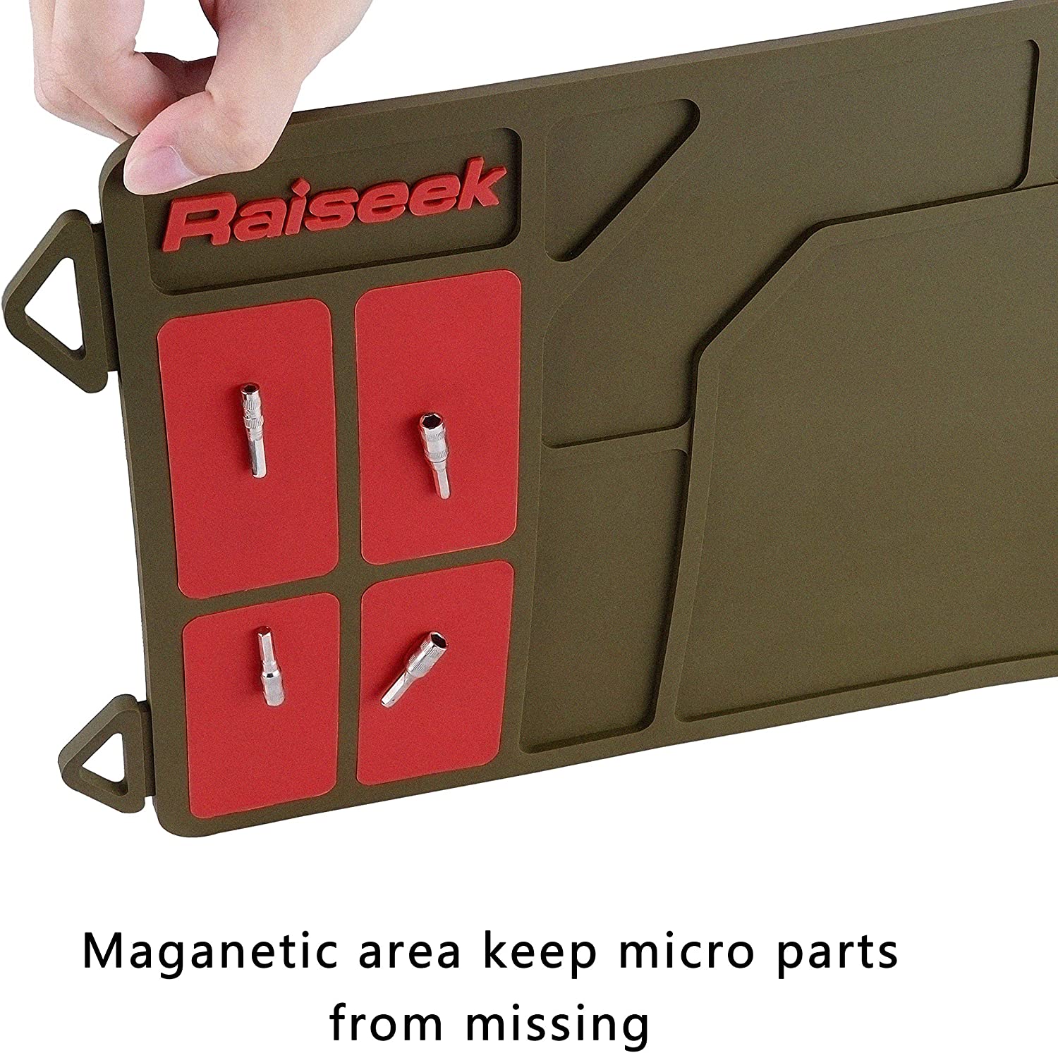 Cleaning Mat, Anti-Slip Magnetic Gun safe Maintenance Mat, Rubberized Repair Mat 36" x 10"