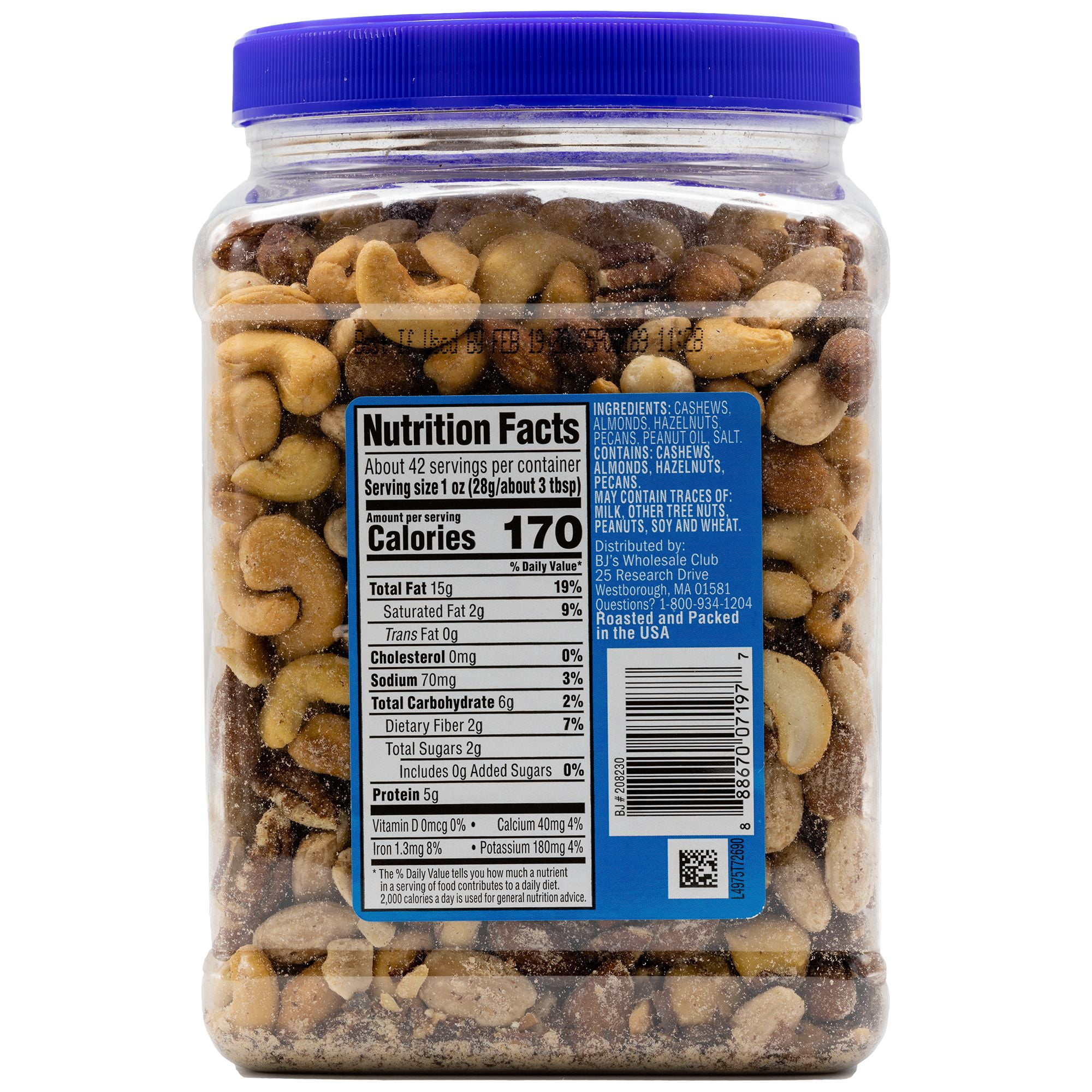 Wellsley Farms Extra Fancy Salted Mixed Nuts 42 oz.