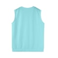 thumbnail image 5 of SAATLERI Sweater Vest Men V Neck Knitted Sleeveless Pullover Sweaters Knitwear Vests Solid Plain Loose Fit All Match Sweater Tops, 5 of 6