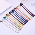 thumbnail image 5 of Stainless Steel Tea Ice Cream Coffee Dessert Fruit Fork Kitchen Supplies Tableware Stir Spoon GOLD FORK, 5 of 8