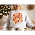 thumbnail image 4 of Chiefs Groovy Floral Sweatshirt School Spirit for Kids & Adults Gray Sweatshirt Youth X-Small, 4 of 5