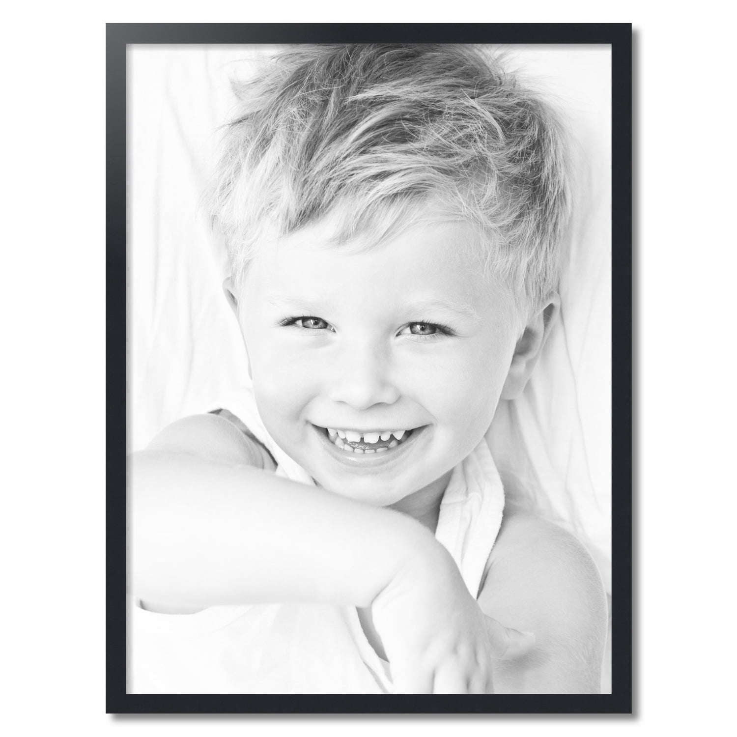 ArtToFrames 30x40 inch Black Picture Frame, Black MDF Poster Frame (3926)