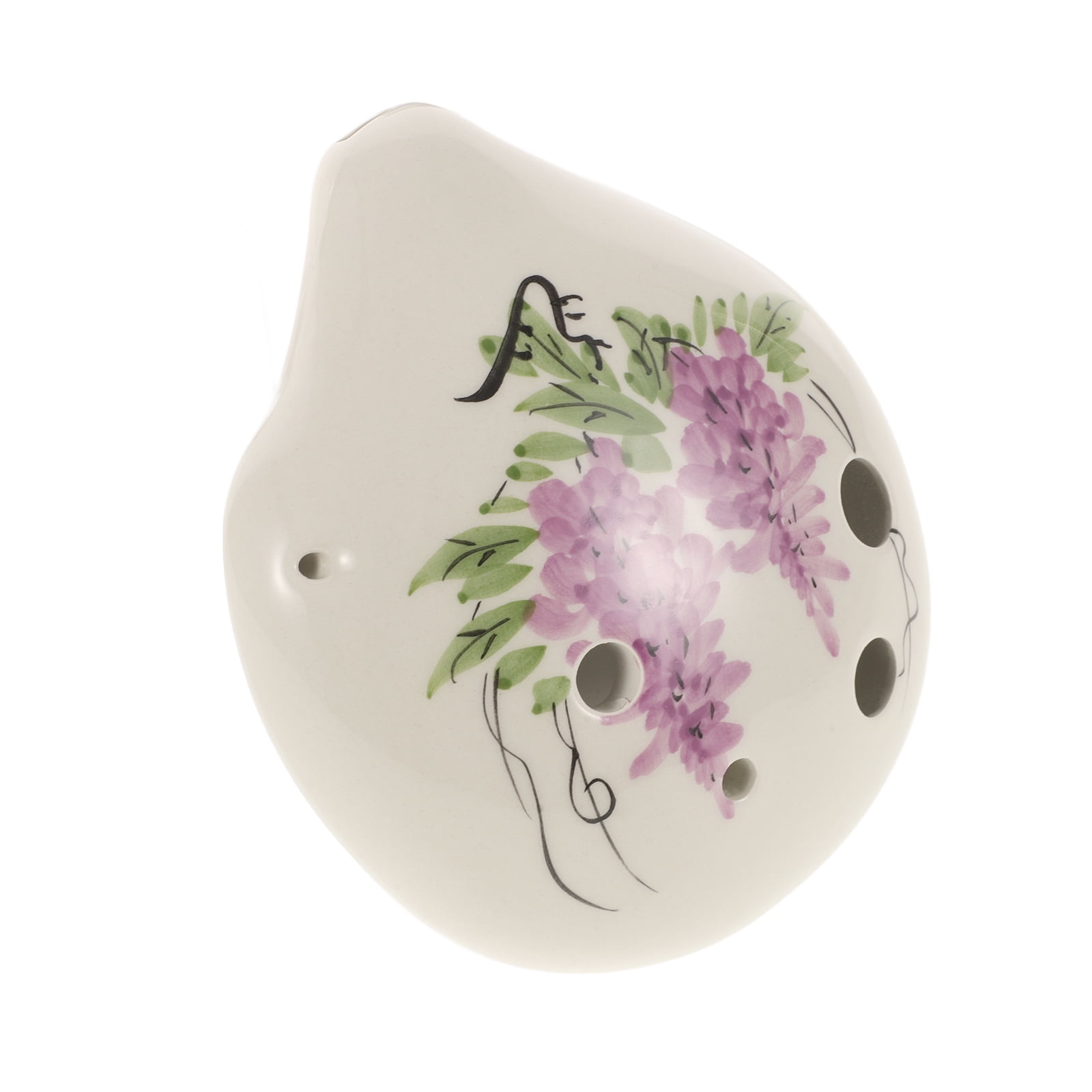 EXHUMKY BERTDOMD Violet Ceramic Alto Ocarina - Chinese Style Music Instrument for Beginners and Music