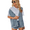 Light Blue, variant on LYMAYTER Women Casual Oversized Denim Vest V-Neck Button Down Sleeveless Jean Vest Jacket