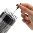 thumbnail image 6 of ACDANC 100 Pcs Disposable Mascara Wands,Eyebrow Spoolies Brush for Eyelash Extensions,Black Lash Brushes with Container, 6 of 9