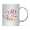 thumbnail image 1 of Andaz Press 11oz. Coffee Mug Gag Gift, World's Best Wedding Planner, Floral Flowers Design, 1-Pack, 1 of 4