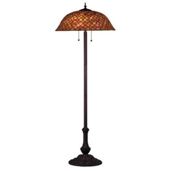 Meyda Tiffany - 81064 - Three Light Floor Lamp - Fishscale - Paba-230pack