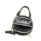 thumbnail image 4 of Bolso bandolera con forma de baloncesto, de piel sintética, ideal para el trabajo. Negro, 4 of 9