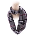 thumbnail image 6 of Cashmere Feel New England Plaid Scarf - 100% Acrylic - Super Soft - Gray, 6 of 7