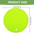 thumbnail image 2 of FONDOTIN 4 Pcs Tampons en Silicone pour Ouverture de Pot Vaisselle Ronde Vert Clair, 2 of 6