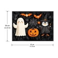 thumbnail image 2 of Black Halloween Placemats, 12x18 Inch Ghost Pumpkin Card Game Mats Decorations Outdoor Indoor Halloween Decoration, Seasonal Kitchen Dining Tables Decoration, 2 of 5