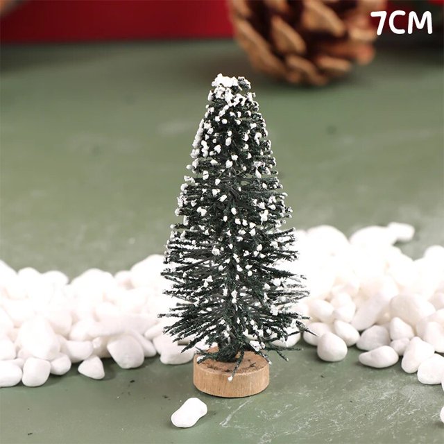 Casa de muñecas en miniatura, Serie de Navidad, árbol de Navidad, trineo, elfo, Micro paisaje, Papá Noel, muñecos de nieve, decoración, accesorios artesanales