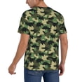 thumbnail image 2 of Lsque Camouflage Dinosaur Pattern Mens Polo Golf Shirts Funny Graphics Shorts Sleeve Button Shirts Baseball T-shirt-3X-Large, 2 of 7