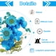 thumbnail image 3 of Flores reales secas prensadas, hojas secas prensadas para manualidades DIY, azul, 3 of 6