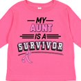 thumbnail image 4 of Inktastic My Aunt is a Survivor Breast Cancer Awareness Boys or Girls Long Sleeve Toddler T-Shirt, 4 of 5