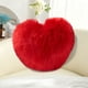 thumbnail image 5 of Almohada De Peluche Cojín de felpa de pelo largo con forma de corazón, de lana sintética, 40x30 cm, ideal Rkxzt, 5 of 9