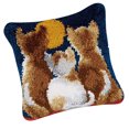 thumbnail image 4 of Paquete de 2 Kits de Gancho de Pestillo para Principiantes Animales Conejo Gato Gancho de Pestillo Kits de Cojín DIY Hogar Sofá Cama Almohada Decoraci, 4 of 9