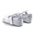thumbnail image 5 of Baby Girls Mary Flats Sequins Crown Flats PU Leather Wedding Party Princess Ballet Shoe Infant Rubber Sole Prewalker Toddler First Crib Shoes, 5 of 6