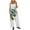 Green independence day dresses for women, variant on Dianli Jumpsuits for Women Casual Square Neck Sleeveless Butterfly Print Summer Pants Adjustable Loose Tie Pocket Wide Leg Casual Long Jumpsuits Pink xxl