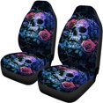 thumbnail image 5 of Pzuqiu Skull Car Seat Covers Full Set Automotive Interior Protection Front and Rear Seat Cover Set Softy Easy to Install Full Set Seat Covers for Cars, 5 of 10