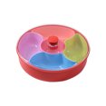 thumbnail image 2 of Colorful Rotating Fruit Box, Plastic Compartment Candy Plate for Kitchen Storage, Round/Squares/Plums Shaped Plates, Kitchen Organization for Home & Party Decor, 2 of 6